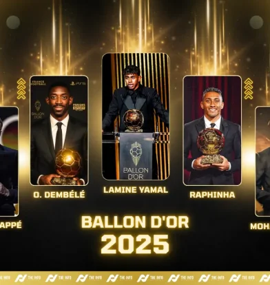 Likely Ballon d'Or 2025 contenders on stage